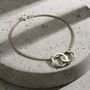 Personalised Men's Interlinking Hoops Bracelet, thumbnail 3 of 8