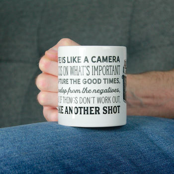 'Life Is Like A Camera' Mug, 2 of 5