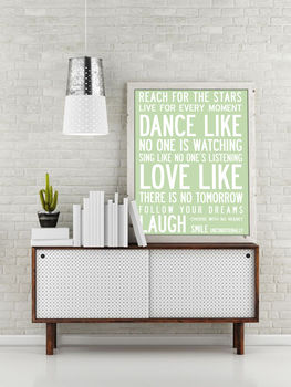 Inspiring Wonderful Words Poster Or Canvas, 10 of 11