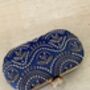 Blue Handcrafted Oval Clutch Bag, thumbnail 4 of 4