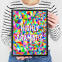Highly Dramatic Typographic Style Art Print, thumbnail 1 of 3