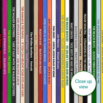 Personalised 60th Birthday Print Music Gift Year 1966, 6 of 8