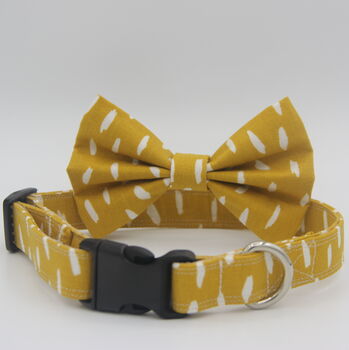 Yellow Smudge Dog Bow Tie, 4 of 7