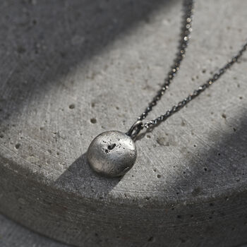 Men’s Molten Orb Initial Necklace, 2 of 6