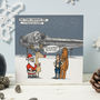 Star Wars Millennium Falcon Christmas Cards, thumbnail 2 of 2