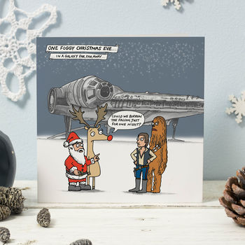 Star Wars Millennium Falcon Christmas Cards, 2 of 2