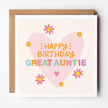 Happy Birthday Card For Auntie/Aunt/Great Aunt, 4 of 6