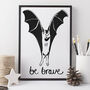 Be Brave Bat Print, thumbnail 2 of 5