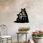 Fox And Cub Metal Wall Art For Garden And Home Decor Gift, thumbnail 5 of 10