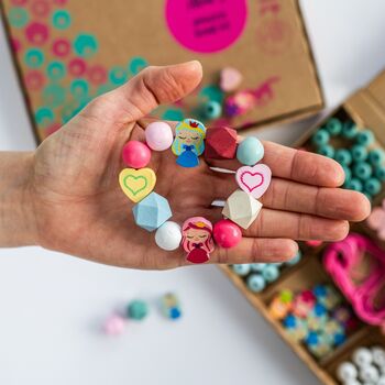 Personalised Princess Wooden Bead Making Kit, 4 of 6
