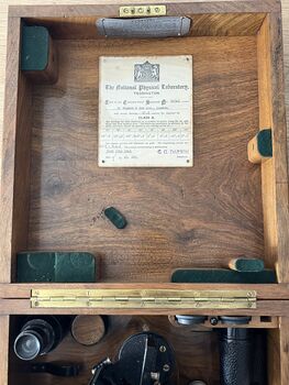 Antique British Nautical Sextant Kelvin And Hughes With Original Case, 11 of 12