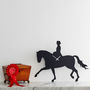 Dressage Horse Clock With Wagging Tail, thumbnail 1 of 3