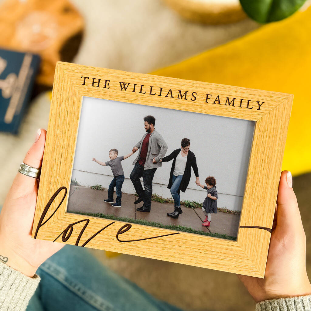 Family Photo Frame Personalised Mothers Day Gift, 1 of 10