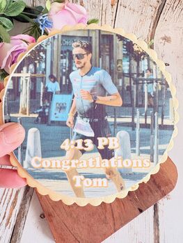 Personalised Marathon Photo Cookie – Runner Gift And Congratulations Biscuit, 8 of 8