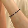 Black Beads Floral Indie Chain Boho Payal Anklet, thumbnail 8 of 8