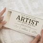 Personalised Concert Ticket Scratch Off Gift Voucher, thumbnail 1 of 9