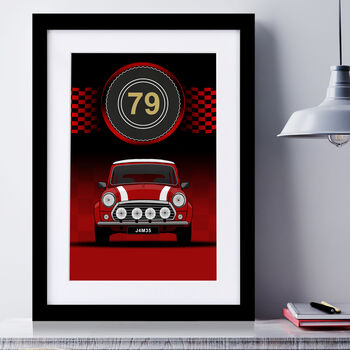 Personalised Framed Car Number Plate Set Of Three, 6 of 7