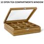 Tea Boxes Highest Quality In Bamboo Stained Natural, thumbnail 4 of 6