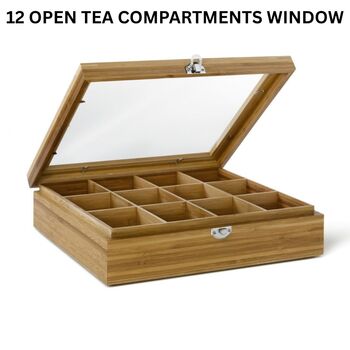 Tea Boxes Highest Quality In Bamboo Stained Natural, 4 of 6