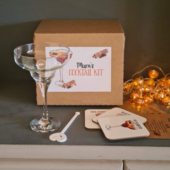 Personalised Cocktail Glass Gift Set, 3 of 11