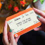Personalised Train Ticket Card For Mum, thumbnail 1 of 3