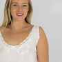 Women's White Cotton Nightdress Luxury Embroidered Juliet Chemise, thumbnail 1 of 5