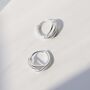 Sterling Silver Braided Huggies, thumbnail 3 of 10
