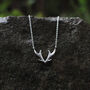 My Baby Deer Antler Wilderness Sterling Silver Necklace, thumbnail 1 of 7