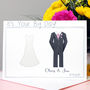 Personalised Bride And Groom Wedding Card, thumbnail 7 of 12