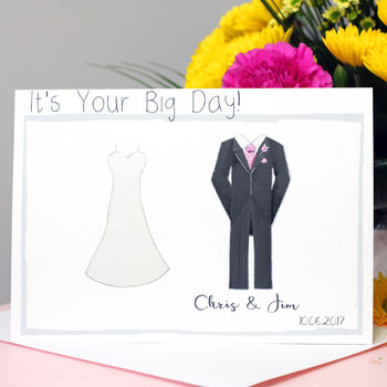 Personalised Bride And Groom Wedding Card, 7 of 12