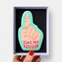 Snap My Finger Dad Joke Iced Biscuits Father's Day Letterbox Gift, thumbnail 1 of 11