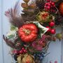 Autumn Pumpkin And Pod Wreath, thumbnail 2 of 9