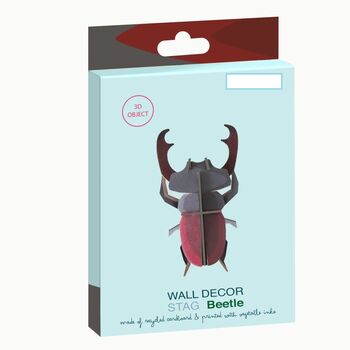 Stag Beetle Diy Wall Decoration, 3 of 5