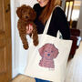 Personalised Dog Lover Tote Shopper Bag, thumbnail 2 of 12