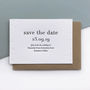 Letterpress Save The Date Cards: Somerton, thumbnail 1 of 3
