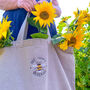 Personalised Embroidered Bee Tote Bag, thumbnail 1 of 4