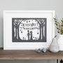 'Always And Forever' Wedding Print Or Papercut In Mount, thumbnail 4 of 12