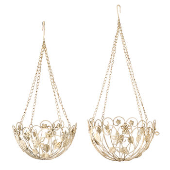 Set Of Two Ornate Hanging Baskets, 2 of 6