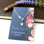 Personalised Thank You Teacher Initial Star Bracelet, thumbnail 1 of 10