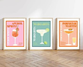 Cocktail Print Set, 2 of 4