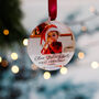 Personalised Baby's First Christmas Photo Bauble 2022, thumbnail 5 of 10