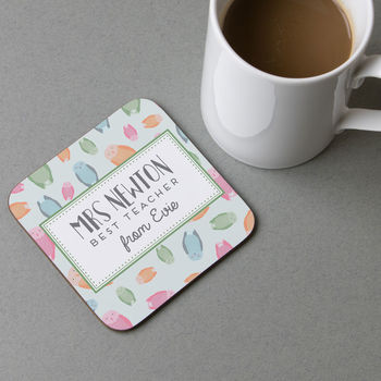 Personalised Teacher Coaster Gift, 3 of 3