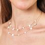 Shooting Stars Layered Necklace In Gold, thumbnail 3 of 3