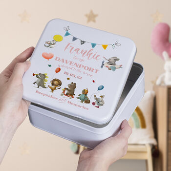 Personalised New Baby Gift Tin, 4 of 5