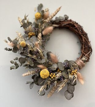 Small Spring Wreath With Dried Flowers, 4 of 5