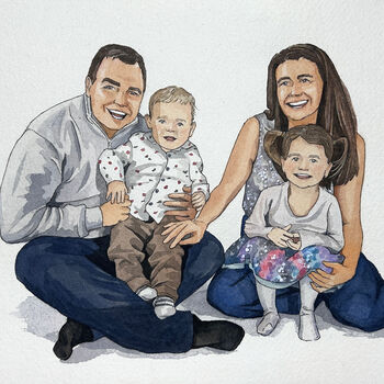 Personalised Family Portrait, 7 of 12