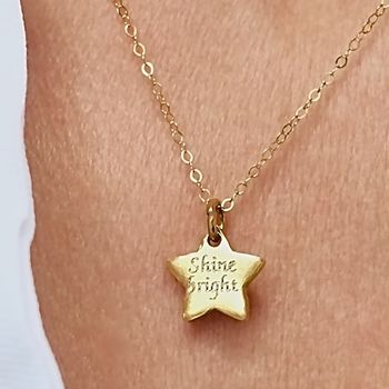 Personalised Gold Plated Star Necklace, 5 of 9