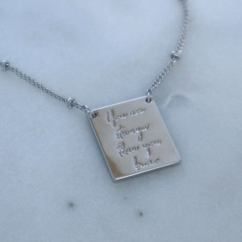 'You Are Stronger Than You Know' Tag Necklace, 7 of 9