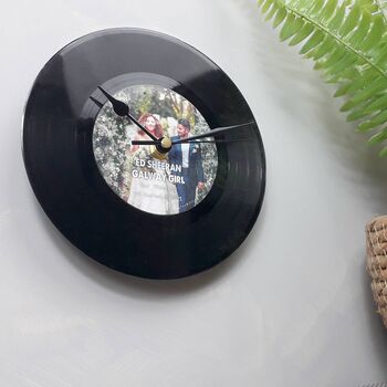 Personalised Vinyl Record Clock, 10 of 10