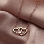 Personalised Double Heart Names Necklace, thumbnail 3 of 12